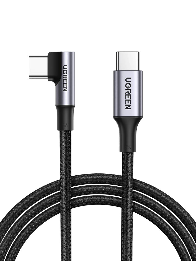 UGREEN 100W Right Angle USB C to USB C Fast Charging Cable