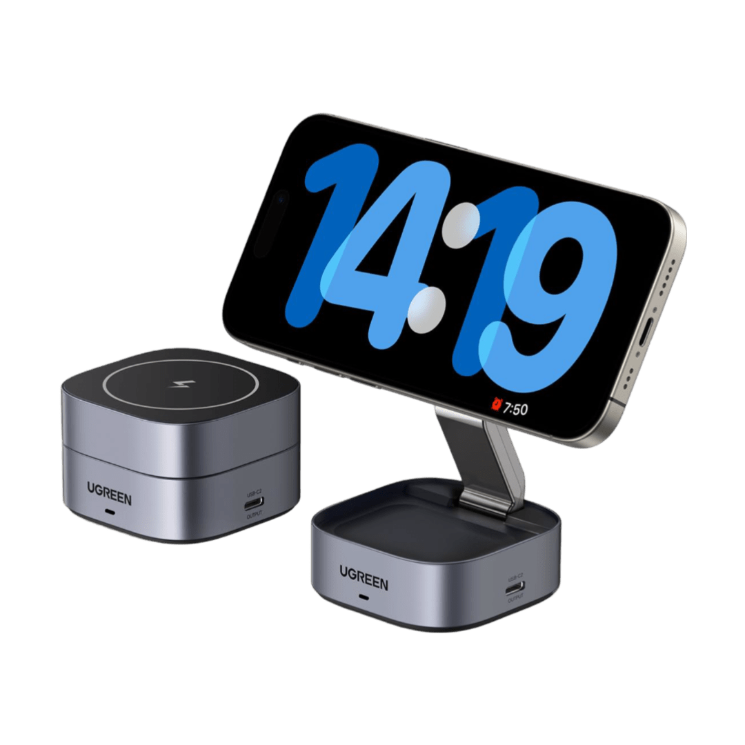 UGREEN 2 in 1 Magnetic Foldable Charging Station No AC Adapter