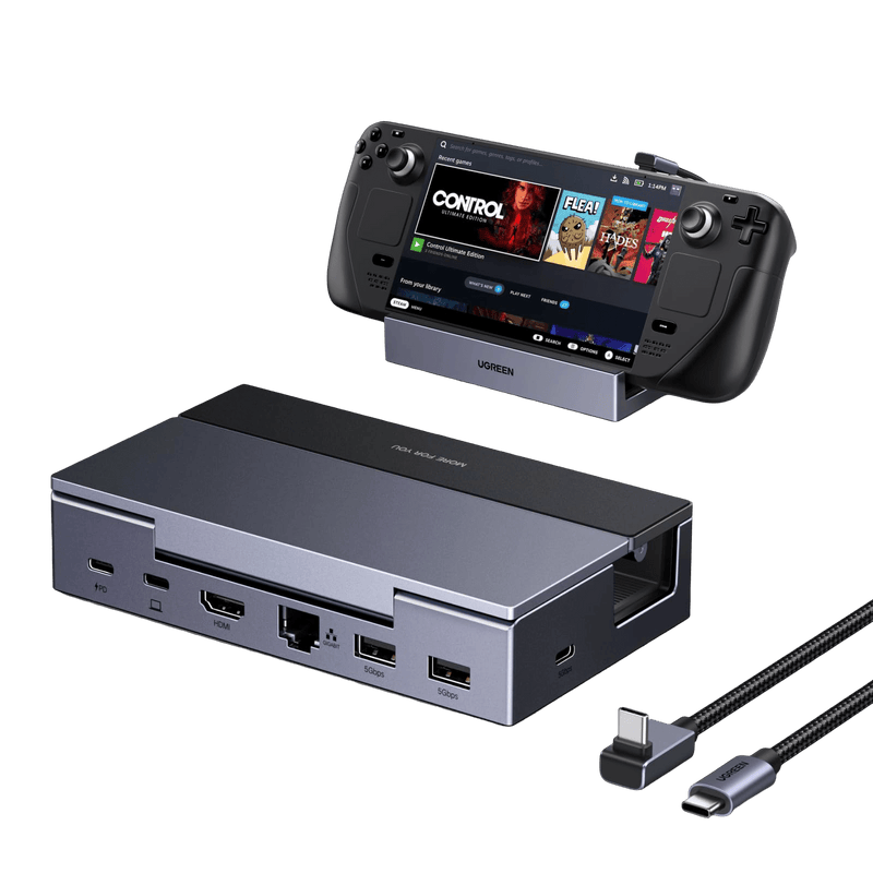 UGREEN Steam Deck Docking Station (6-in-1, 4K@120Hz, 100W, Gigabit Ethernet)