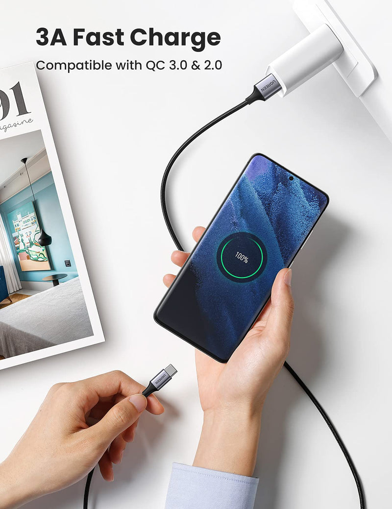 UGREEN USB A to USB C Cable (Nylon Braided 2m )
