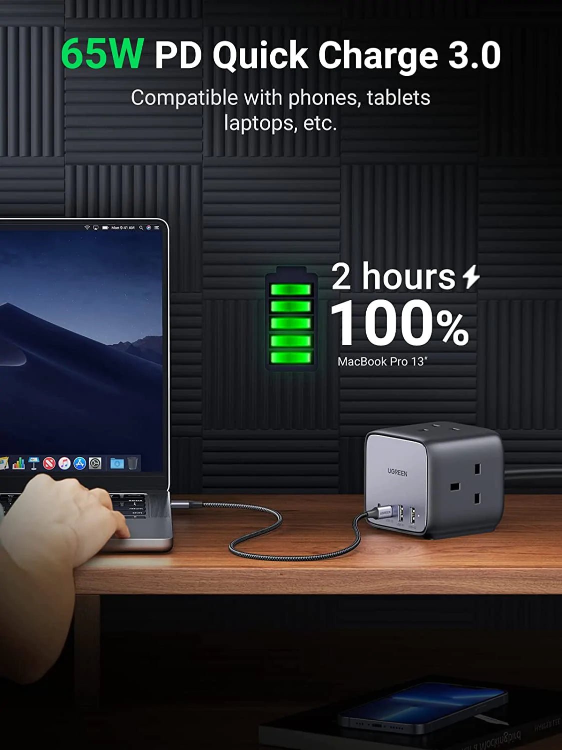 Ugreen 65W USB C GaN Charging Station-7 Ports Desktop Charger – UGREEN