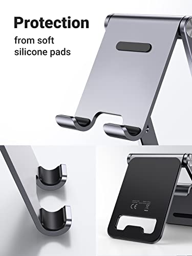 UGREEN Soporte plegable para teléfono celular, soporte de escritorio de  altura ajustable, base compatible con iPhone 14 Pro 14 Plus 13 Pro Max 12  11