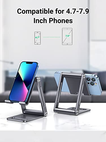 UGREEN Soporte plegable para teléfono celular, soporte de escritorio de  altura ajustable, base compatible con iPhone 14 Pro 14 Plus 13 Pro Max 12  11
