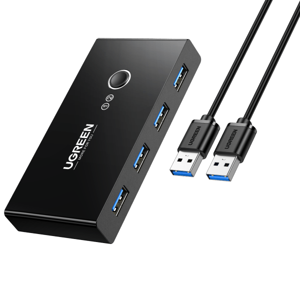 USB-C 3.2 Gen 1 hub with On/Off Switches, 4-way