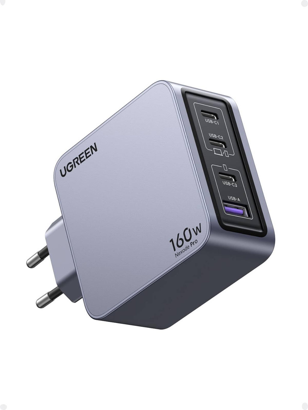 UGREEN Nexode Pro USB C Charger 160W Quick Charge GAN PD3.1 | 4 Ports PPS 45W Compatible with MacBook Pro iPad Galaxy S26 iPhone 17 Pro Max Air 16 15 14 iPad
