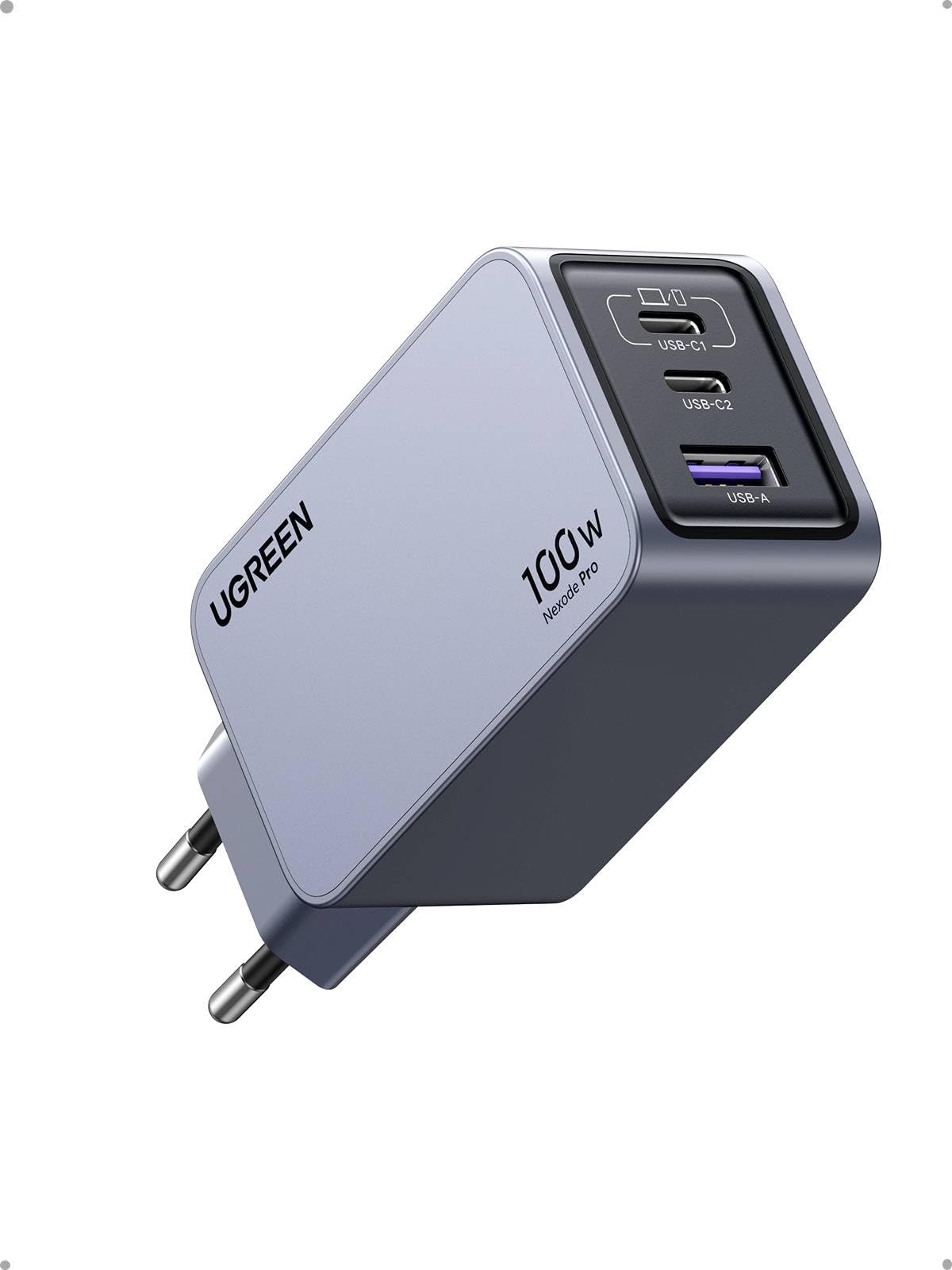 UGREEN Nexode Pro 100W USB C Charger Fast Charging GAN Adapter | 3 Ports PD 3.0 PPS 45W Compatible with Galaxy S26 S25 Ultra MacBook iPad iPhone 17 Pro MAX Air 16 Steam Deck