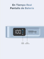 UGREEN Magflow Qi2 25W Power Bank Magsafe 10000mAh USB C PD 30W (Blue) | External Battery Magnetic Wireless Charger Fast Charging with Ecran Digital Compatible with iPhone 17 16 15 14 13 12