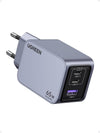 UGREEN Nexode Pro 65W USB C Charger GAN Quick Charge | 3 Ports PD 3.0 PPS 25W Compatible with iPhone 17 Pro Max Air 16 15 14 13 Galaxy S26 25 24 Pixel 10 Pro iPad MacBook Air