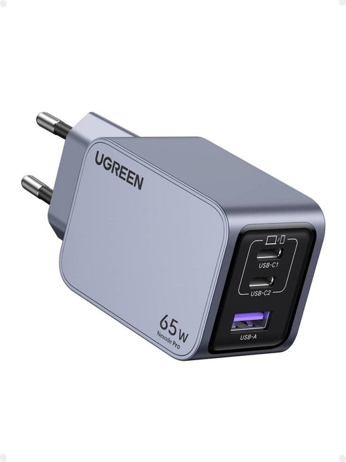 UGREEN Nexode Pro 65W USB C Charger GAN Quick Charge | 3 Ports PD 3.0 PPS 25W Compatible with iPhone 17 Pro Max Air 16 15 14 13 Galaxy S26 25 24 Pixel 10 Pro iPad MacBook Air