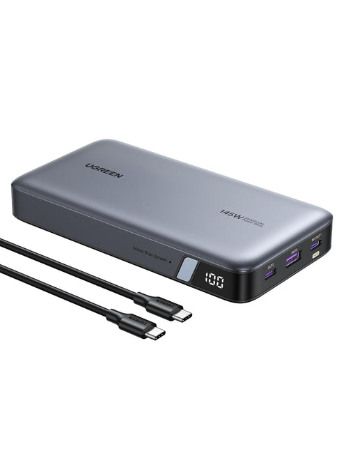 UGREEN Nexode 145W Power Bank 25000mAh External Battery USB C PD3.1 140W | Fast Charging, 3 Ports 2C1A, ThermalGuard Portable Charger PC, LED, Compatible with iPhone 17 16 15 Galaxy S26 iPad MacBook
