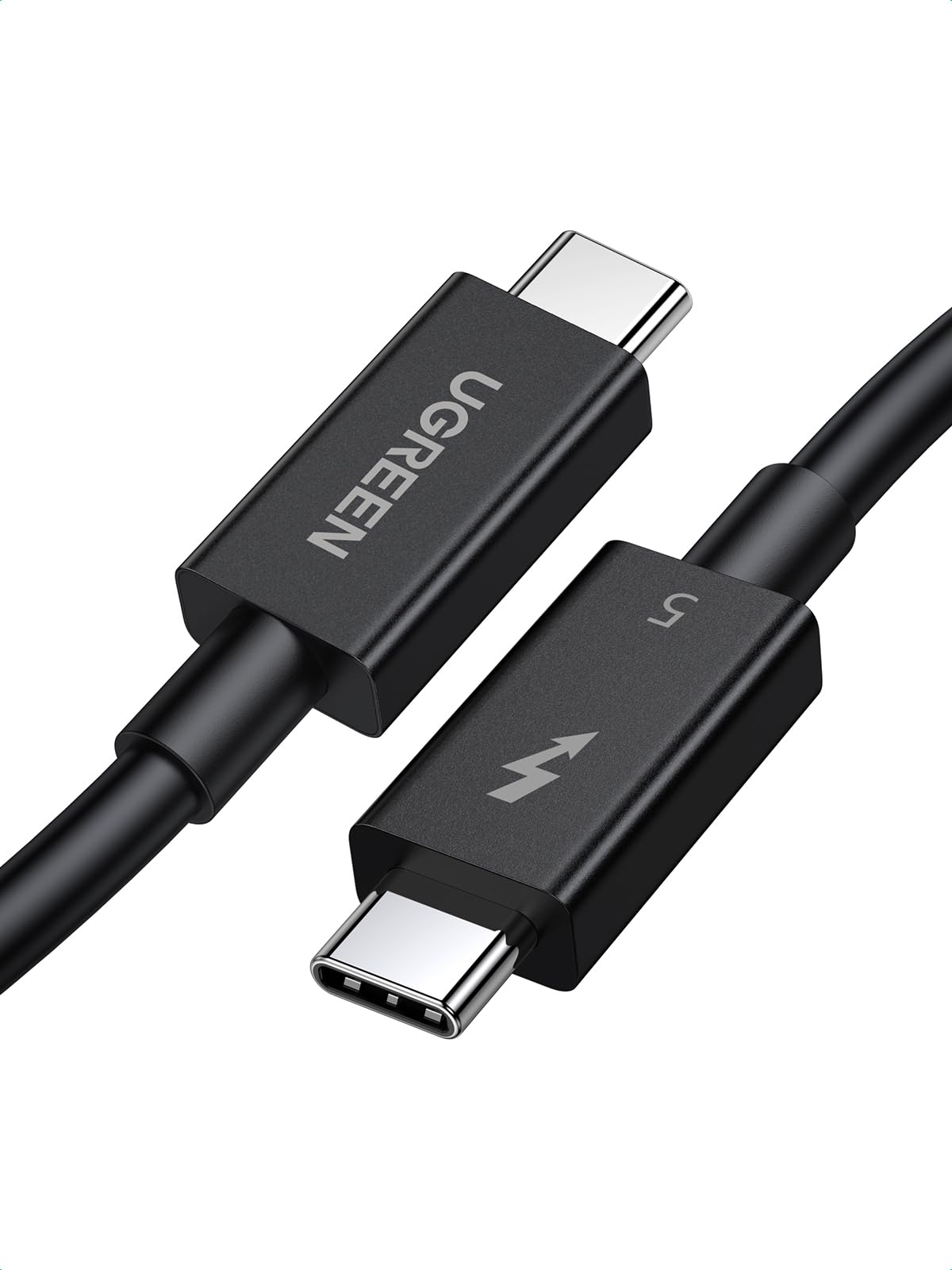 UGREEN Thunderbolt 5 Cable 80Gbps, Intel Certified, 240W PD3.1, 3.3ft | 16K/dual8K/triple4K@144Hz video. For MacBook Pro M5/M4, iPad Pro M5, iPhone 17/16/15, Galaxy S26/S25/S24, SSD, hubs