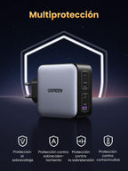 UGREEN Nexode 100W USB C Charger Fast Charging with 4 Ports | PD 3.0 PPS 45W Compatible with iPhone 17 Pro Max Air 16 15 14 13 Galaxy S26 25 24 Pixel 10 Pro iPad MacBook M5 M4 Steam Deck