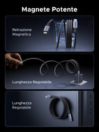 UGREEN Magnetic USB C Cable 240W PD3.1 Quick Charge (1M)