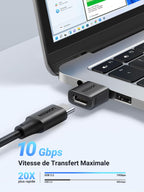 UGREEN USB to USB C 3.2 10Gbps Type C to Type A Adapter (Pack of 3)
