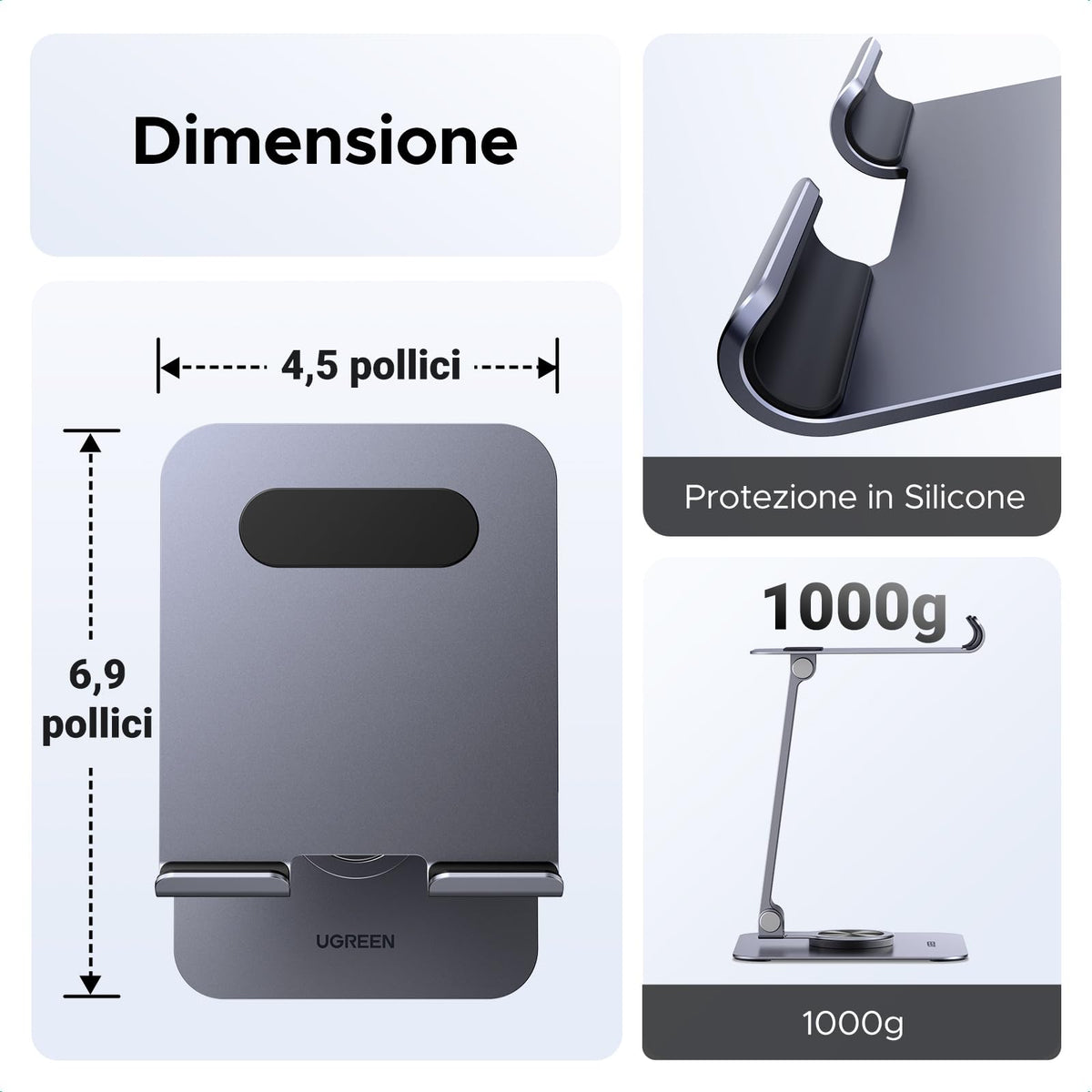 UGREEN Rotating Aluminium Tablet Stand