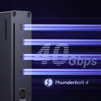 UGREEN Revodok MAX 208 Docking Station USB C Thunderbolt 4 Dual Display | 8-in-1, 3 TBT4, 40Gbps, Single 8K30Hz, Dual 4K60Hz, Multiple USB 3.2 10Gbps, Gigabit Ethernet, Charge 85W, DC Input 140W