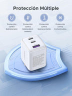 UGREEN Zapix USB C Charger 30W Plug iPhone Quick Charge GAN (White)
