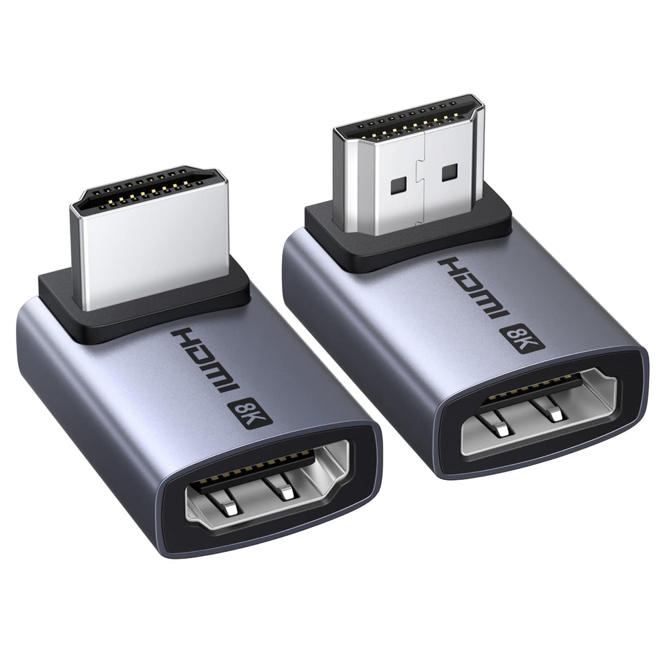 UGREEN HDMI 2.1 Winkeladapter HDMI-Stecker (48 Gbps, 90 & 270 Grad)