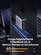 UGREEN Nexode 100W USB C Charger Fast Charging with 4 Ports | PD 3.0 PPS 45W Compatible with iPhone 17 Pro Max Air 16 15 14 13 Galaxy S26 25 24 Pixel 10 Pro iPad MacBook M5 M4 Steam Deck