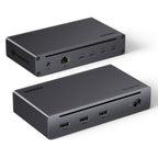 UGREEN Revodok MAX 208 Docking Station USB C Thunderbolt 4 Dual Display | 8-in-1, 3 TBT4, 40Gbps, Single 8K30Hz, Dual 4K60Hz, Multiple USB 3.2 10Gbps, Gigabit Ethernet, Charge 85W, DC Input 140W
