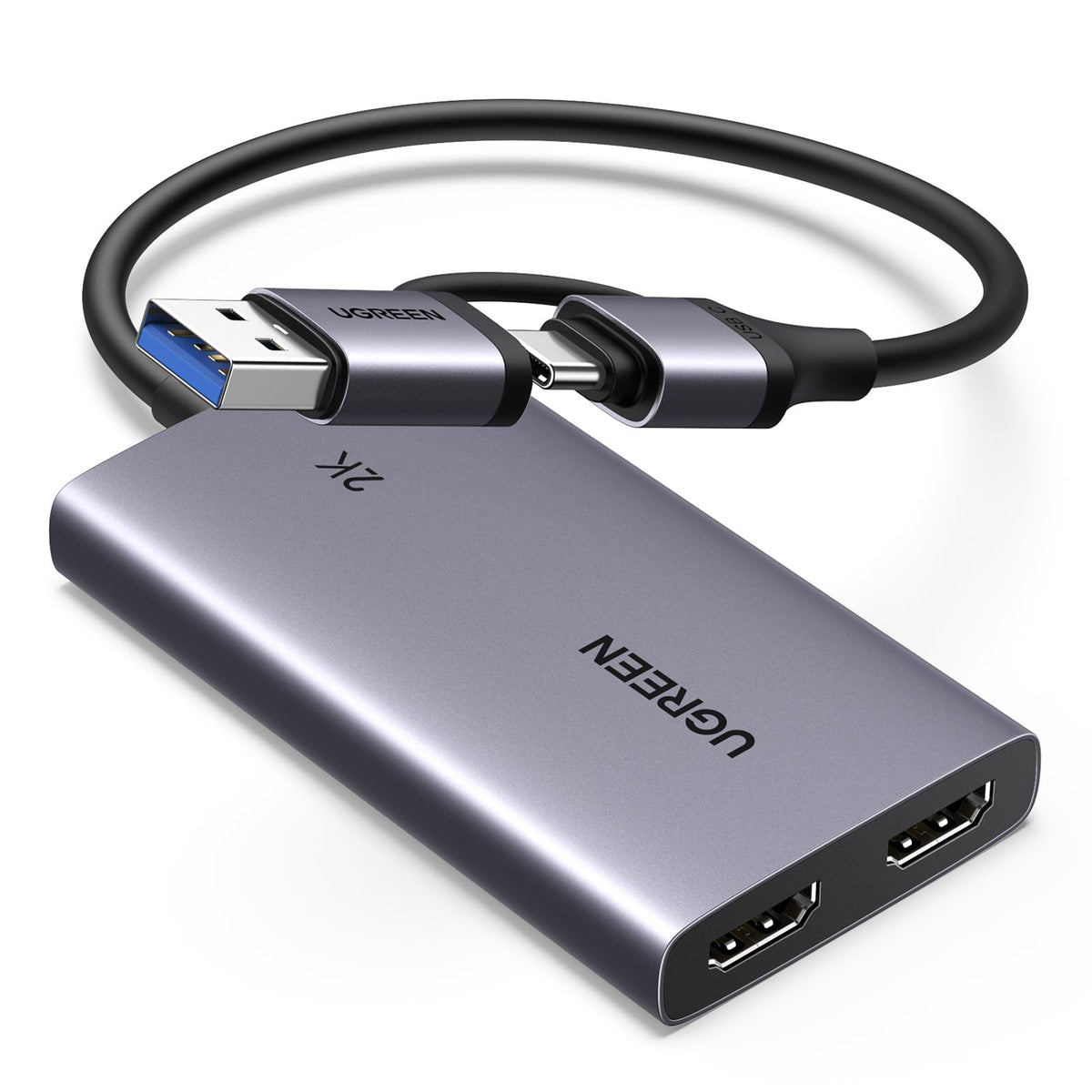 UGREEN Capturadora Video HDMI 4K30Hz 1080P HD 60FPS Input USB A C Capture