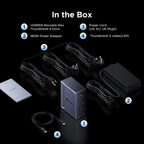 UGREEN 13-in-1 Thunderbolt 4 Docking Station, Dual 4K@60Hz, 3xTBT4, 40Gbps | Signle 8K@30Hz, 180W Total Power, 96W Host Charging, 3xUSB A, 2xUSB-C, Gigabit Ethernet, SD/TF 3.0, 3.5mm Audio, Revodok Max