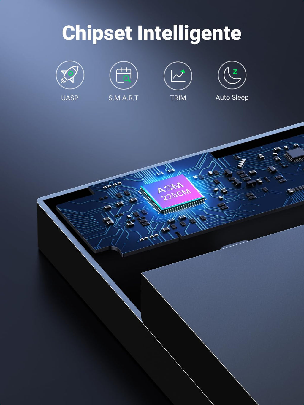UGREEN External Hard Disk Case 3.5 Inch External Enclosure with UASP 5Gbps
