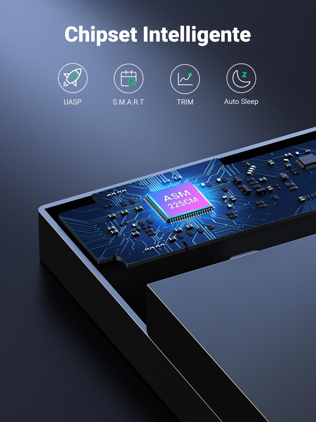 UGREEN External Hard Disk Case 3.5 Inch External Enclosure with UASP 5Gbps