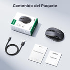 UGREEN Wireless Bluetooth Mouse and 2.4GHz Rechargeable Fast Charging
