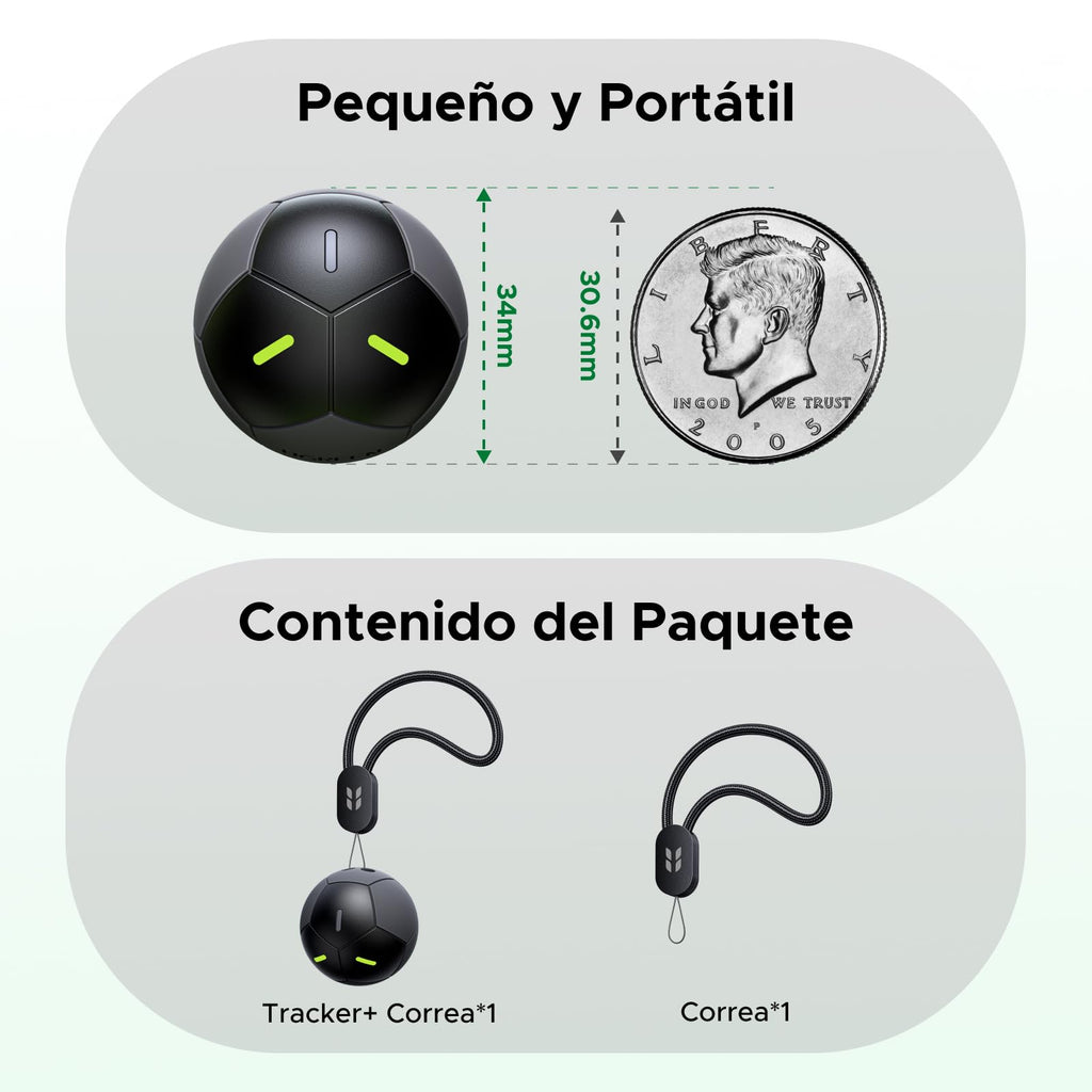 UGREEN FineTrack 2 Smart Finder Design Football Support iOS Black