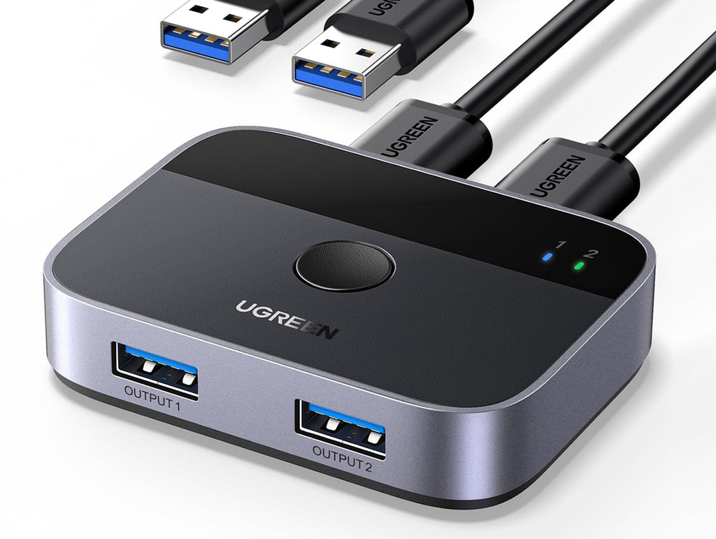 UGREEN Switch USB 3.0 KVM Switch 2 PC Inputs 2 Outputs