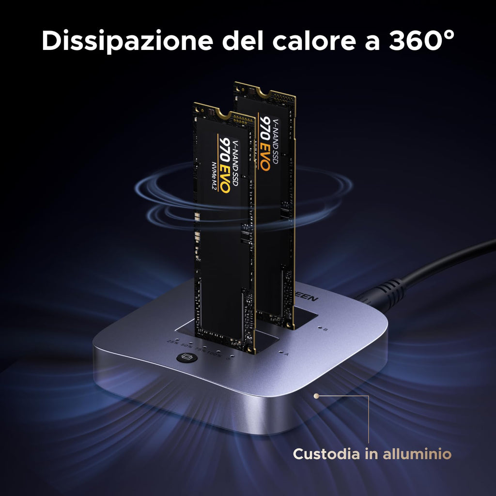 UGREEN M.2 NVMe 20Gbps USB 3.2 Gen 2 Docking Station