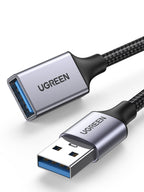 UGREEN USB 3.0 Extension Cable Type A Male to Female Extender 5 Gbps for Computer, External Hard Drive, Printer, Mouse, Keyboard, Hub, Pendrive, PS3 Controller, VR Glasses (2M)
