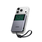 UGREEN MagFlow Pro magnetisk powerbank (10.000 mAh, Qi2 25 W, 45 W indbygget USB-C-kabel)
