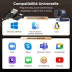 UGREEN FineCam Lite 4K Webcam 30FPS Camera USB A C PC Autofocus