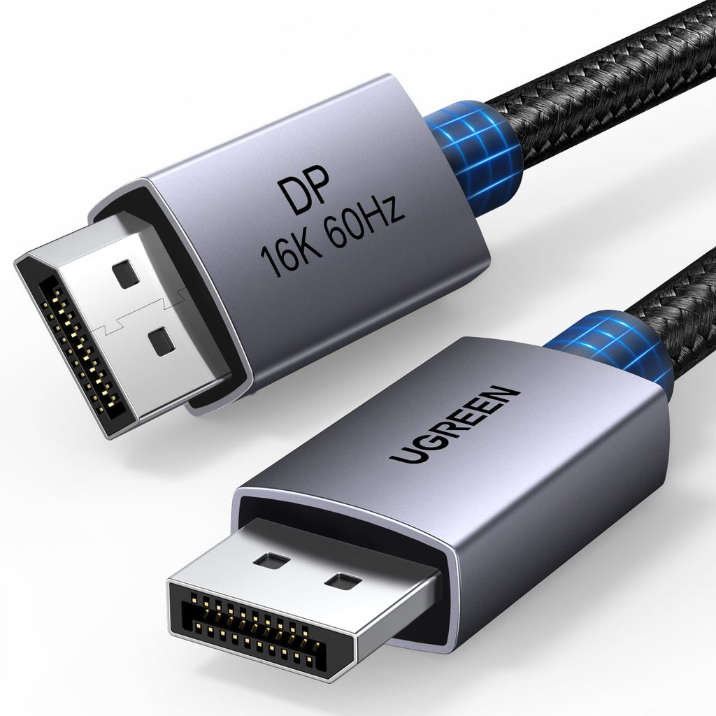 UGREEN DisplayPort 2.1 Cable 16K 60Hz 8K 120Hz 4K 240Hz 2K 360Hz DP 3M