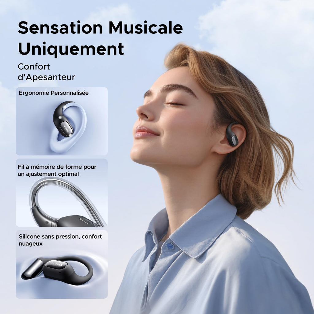 UGREEN FitBuds Wireless Bluetooth Earbuds Sport Open Ears ENC 28H