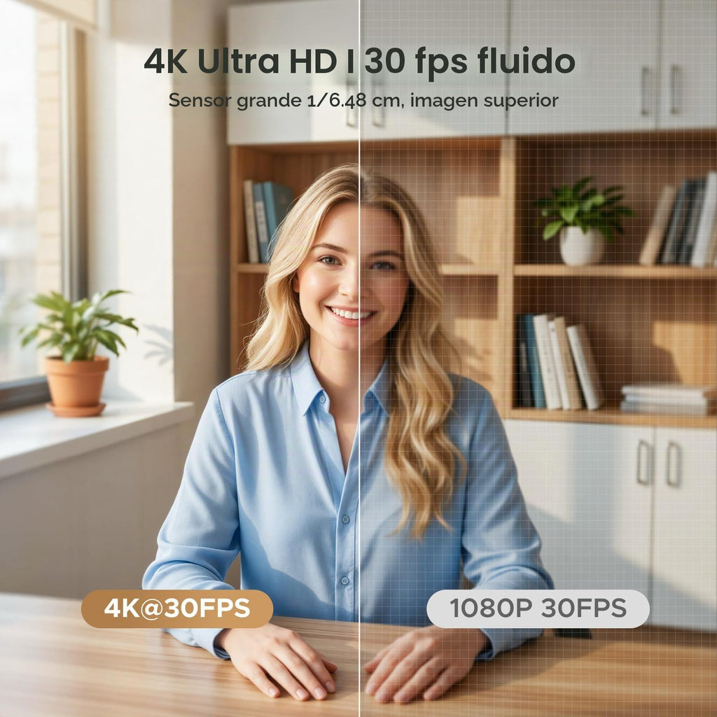 UGREEN FineCam 4K Webcam 30FPS Camera USB A C Focus Auto Tripod Metallic