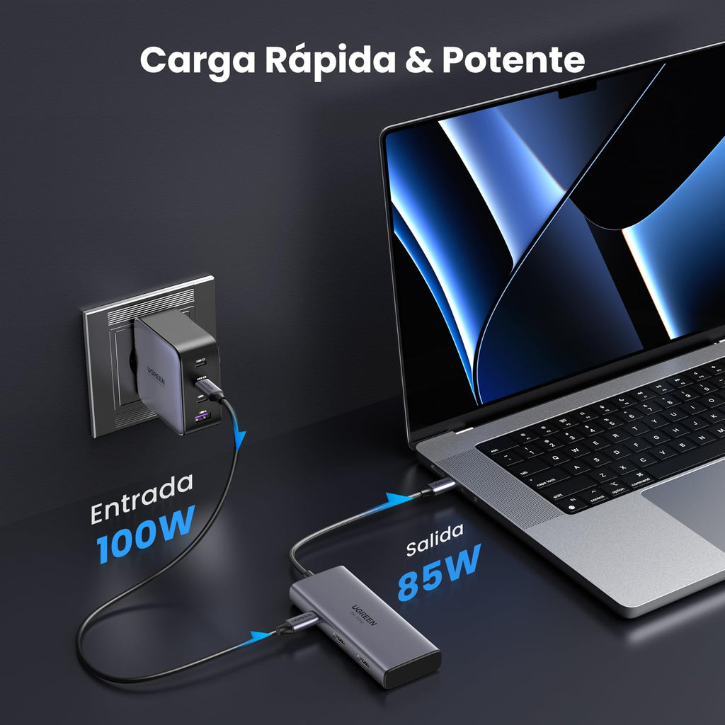 UGREEN Revodok 206 USB C Hub 6 in 1 Docking Station Dual Display