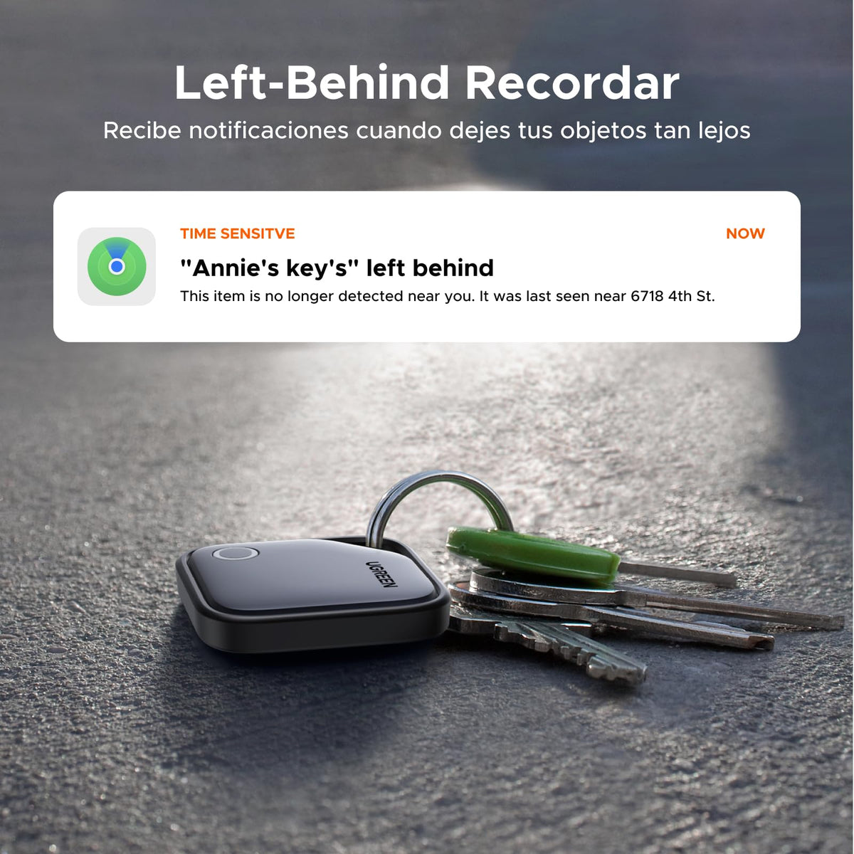 UGREEN FineTrack Smart Finder Tracker Support iOS 4 Pieces