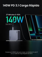 UGREEN Nexode Pro USB C Charger 160W Quick Charge GAN PD3.1 | 4 Ports PPS 45W Compatible with MacBook Pro iPad Galaxy S26 iPhone 17 Pro Max Air 16 15 14 iPad