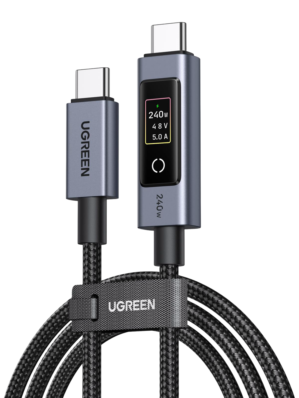 UGREEN Nexode Smart Display USB-C Cable (240W, PD 3.1, 1m / 2m)