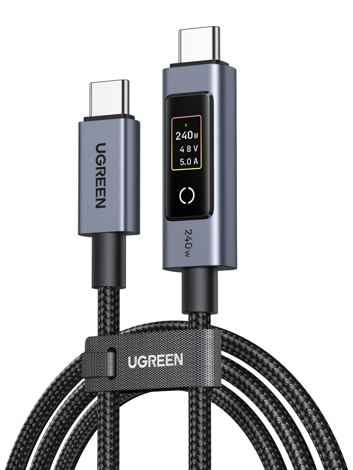 UGREEN Nexode Smart Display USB-C Cable (240W, PD 3.1, 1m / 2m)