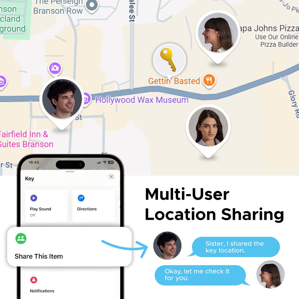 UGREEN FineTrack Duo Support iOS Find My or Android Find Hub 4 Pieces