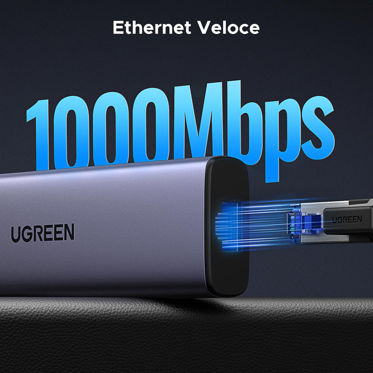 UGREEN Revodok 1061 USB C Hub 6 in 1 Gigabit Ethernet Adapter