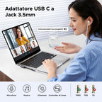 UGREEN USB-C to 1/8" Angled 90 Degree Audio Jack Adapter