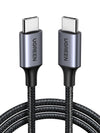 UGREEN Zapix USB C Cable 60W PD 3.0 Fast Charging Braided Nylon (3M)