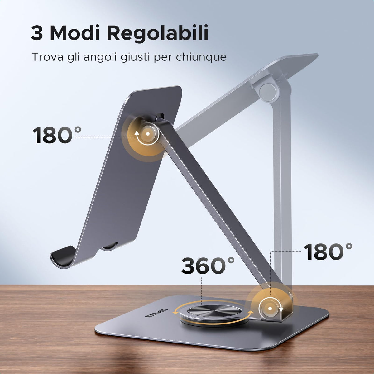 UGREEN Rotating Aluminium Tablet Stand