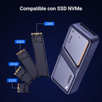 UGREEN M.2 NVMe 40Gbps SSD Enclosure M.2 PCIe UASP Trim USB 4.0 | from 2230 2242 2260 2280 with M-Key or M+B Key Compatible with 970 EVO Plus 980 Pro WD SN770 Kingston