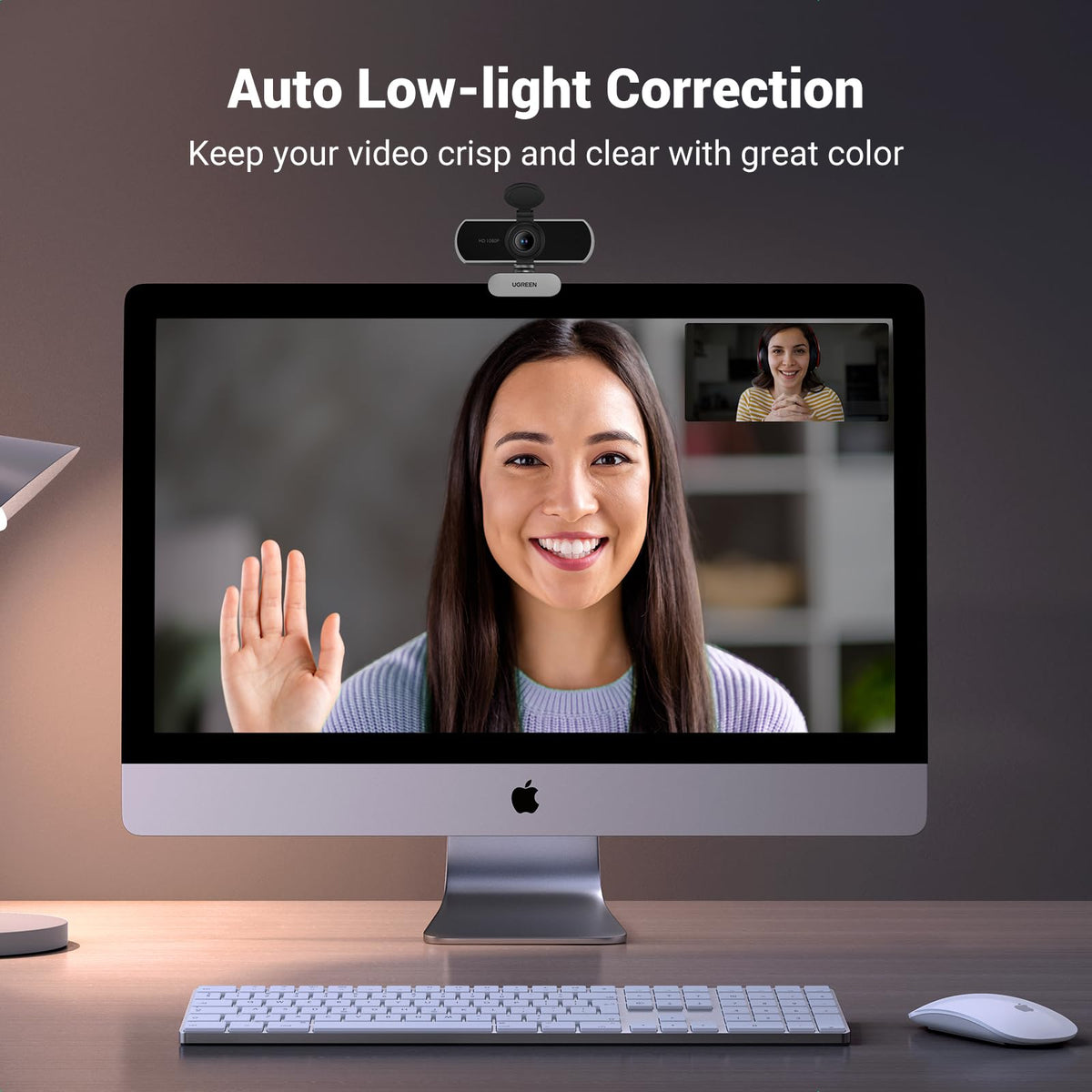 UGREEN Webcam Full HD 1080P 30FPS USB A PC Camera Focus Fixed